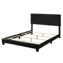 Contemporary Style Elegant Queen Size Panel Bed, Black