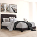 Contemporary Style Elegant Queen Size Panel Bed, Black