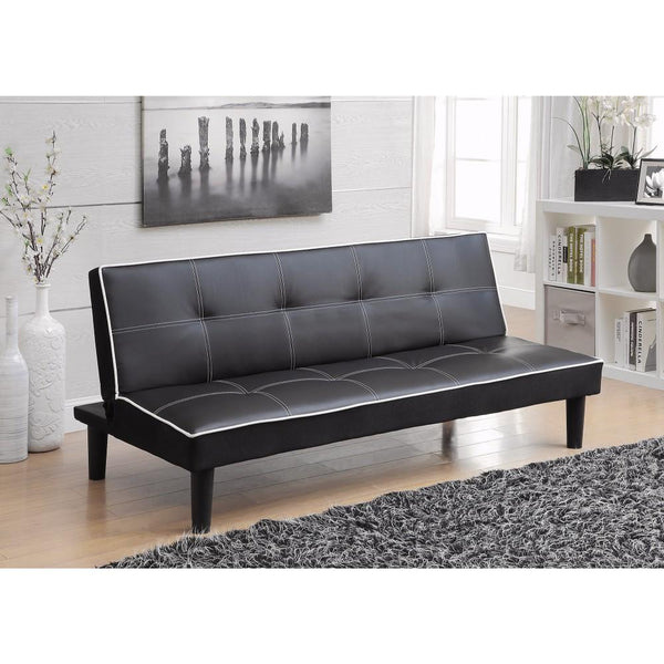Contemporary Sofa Bed, Black