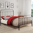 Benzara Metal Queen Size Platform Bed