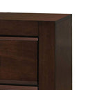 Wooden Two Drawer Nightstand In Walnut Finish