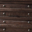 Wooden Nightstand With Three Drawers, Brown