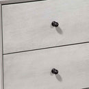 Mid Century Modern Wooden Nightstand With 2 Drawers And Slanted Legs, Gray - BM220516