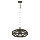 60W Twisted Metal Mesh Design Pendant Fixture, Dark Bronze - BM224770