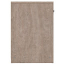 Single Drawer Wooden Nightstand With Open Shelf, Beige