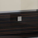 2 Drawer Nightstand With Grain Details And Plinth Base, Beige And Brown