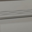 18 Inches Dual Tone Wooden Nightstand With 2 Drawers, Light Gray And Brown