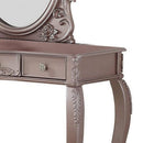 Vanity Set With Curved Legs And Three Drawers