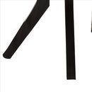 Dining Table With Wooden Top And Angled Legs, Brown