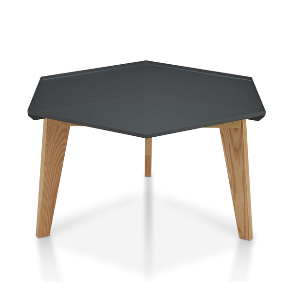 Hadid Mid-Century Modern Hexagon Coffee Table