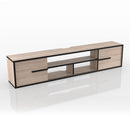 Evermore Multi-Storage Floating TV Stand in Natural Oak