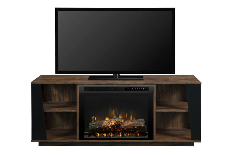 Dimplex Xavier Media Console Electric Fireplace, combination of the DM23-1904GB Media Console and the XHD23L Firebox, with Log Media