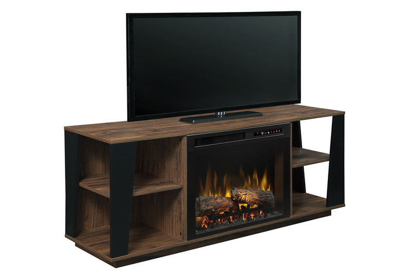 Dimplex Xavier Media Console Electric Fireplace, combination of the DM23-1904GB Media Console and the XHD23L Firebox, with Log Media