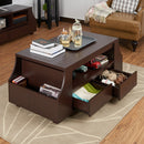 Bass Contemporary Multi-Storage Coffee Table
