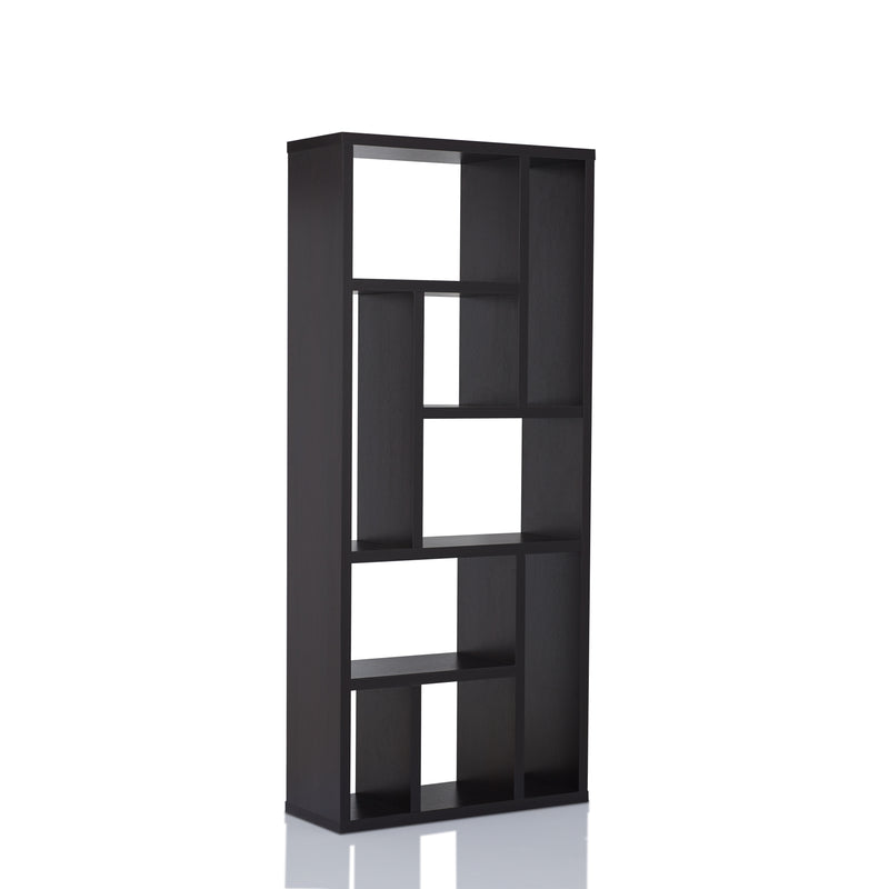 Zina Modern 9-Shelf Display Cabinet