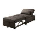 Oon Contemporary Tufted Futon in Dark Gray