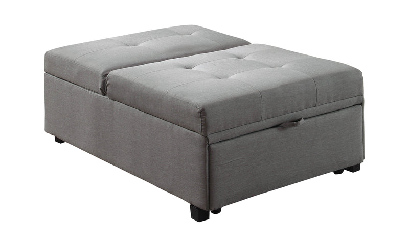 Oon Contemporary Tufted Futon in Gray