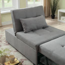 Oon Contemporary Tufted Futon in Gray