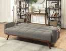 Netti Mid-Century Upholstered Futon in Gray