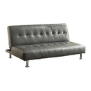 Bull Contemporary Tufted Futon in Gray