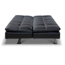 Vail Contemporary Faux Leather Tufted Futon