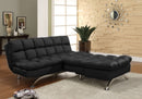 Arish Contemporary Tufted Futon in Black