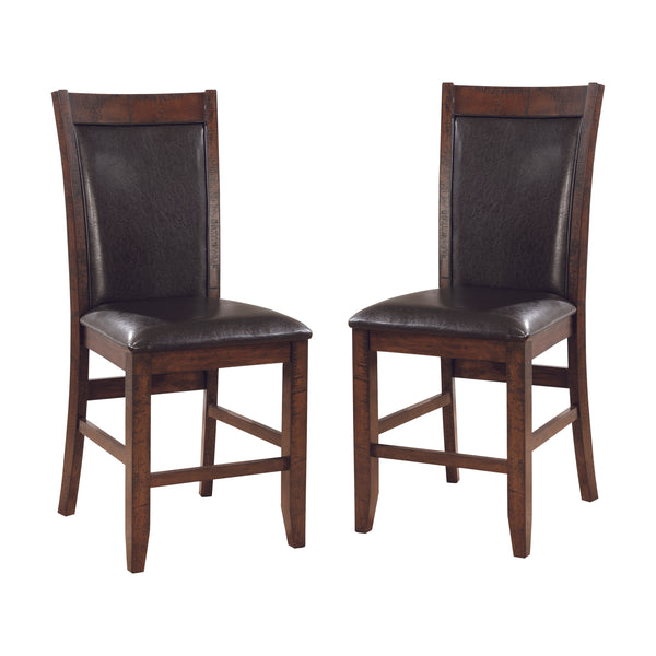 Geo Transitional Padded Counter Height Chairs (Set of 2)