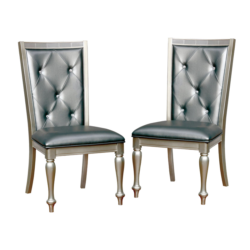 Vern Contemporary Tufted Back Side Chairs (Set of 2)
