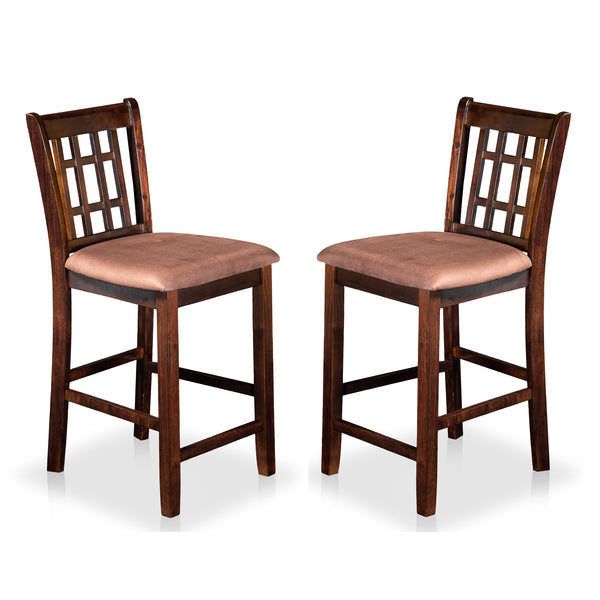 Elain Cottage Padded Counter Height Chairs (Set of 2)