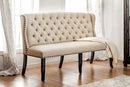 Colla Rustic Button Tufted Bench