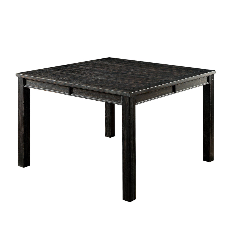 Lubbers Rustic Square Counter Height Table in Antique Black