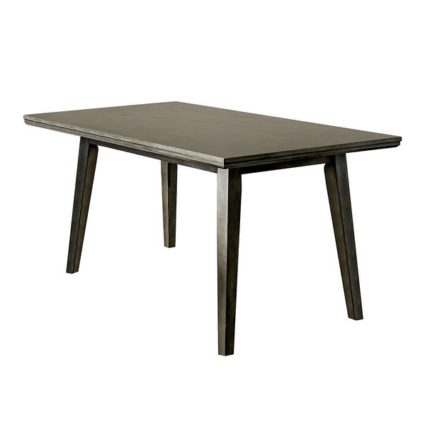 Halena Mid-Century Modern Rectangular Dining Table in Gray