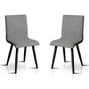 Jaylynn Mid-Century Modern Fabric Upholstered Side Chairs (Set of 2)