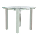 Goren Contemporary Glass Top Counter Height Table