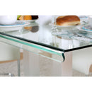 Cuerva Contemporary Glass Top Dining Table