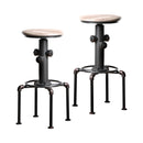 Ila Industrial Swivel Bar Stools (Set of 2)