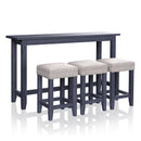 Sabana 4-Piece Counter Height Dining Set in Antique Blue