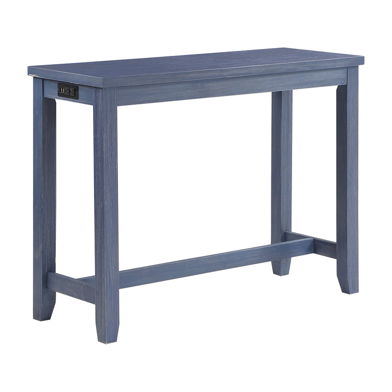 Sabana Counter Height Dining Table with USB Plug in Antique Blue