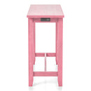 Sabana Counter Height Dining Table with USB Plug in Antique Pink