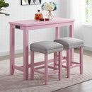 Sabana Counter Height Dining Table with USB Plug in Antique Pink