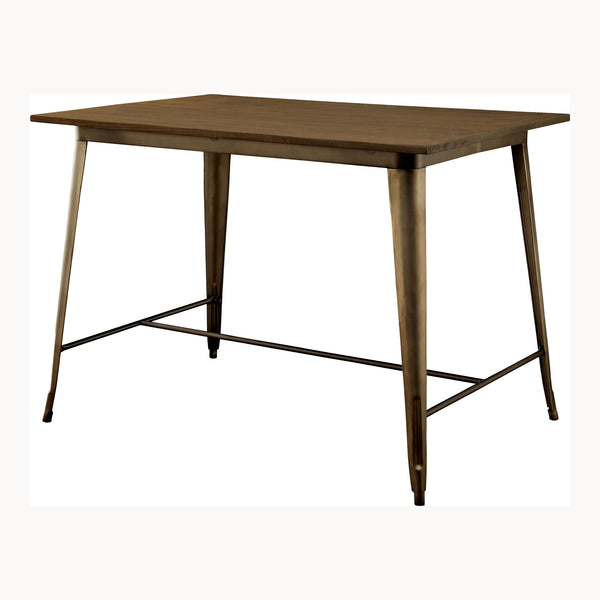 Lana Industrial Metal Frame Counter Height Table