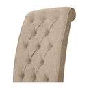 Marynda Transitional Button Tufted Side Chairs in Ivory (Set of 2)