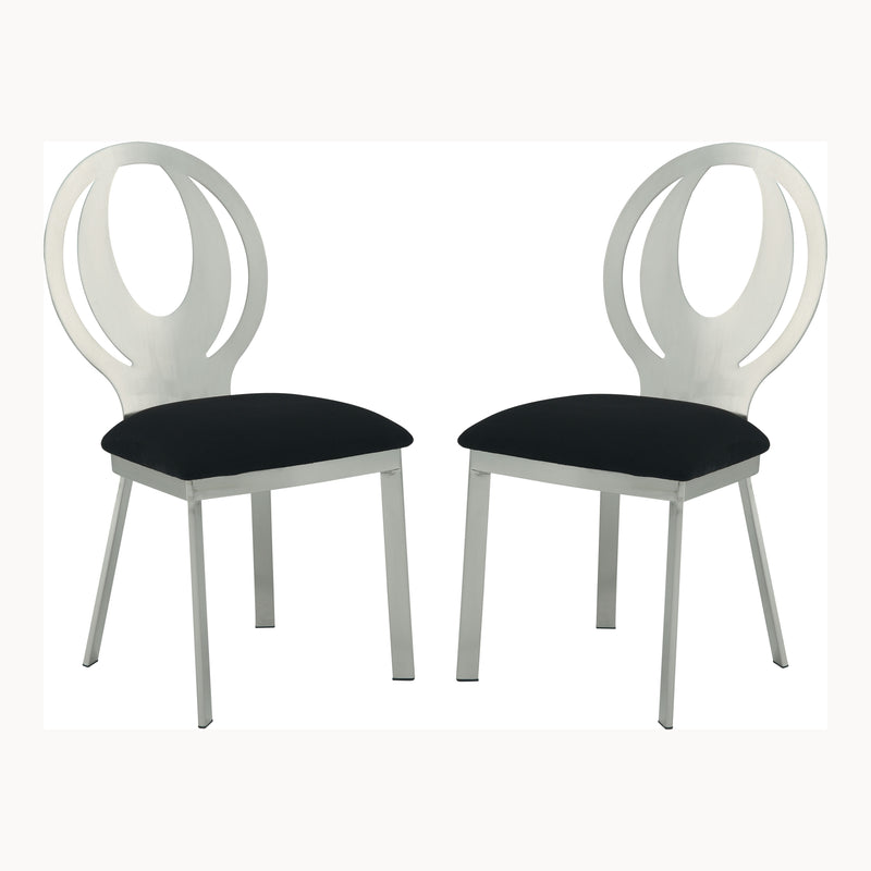 Monda Contemporary Fabric Padded Side Chairs (Set of 2)