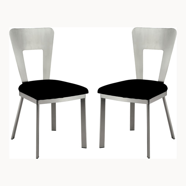 Tino Contemporary Padded Side Chairs (Set of 2)