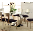 Tino Contemporary Glass Top Dining Table