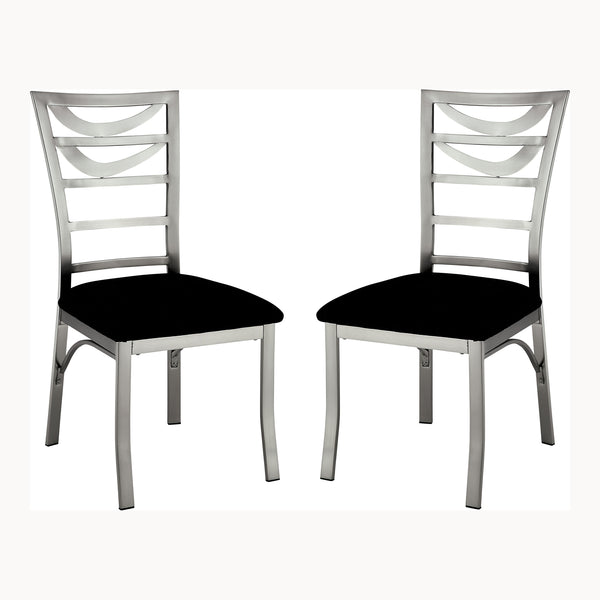 Drumond Contemporary Stainless Steel Side Chairs (Set of 2)