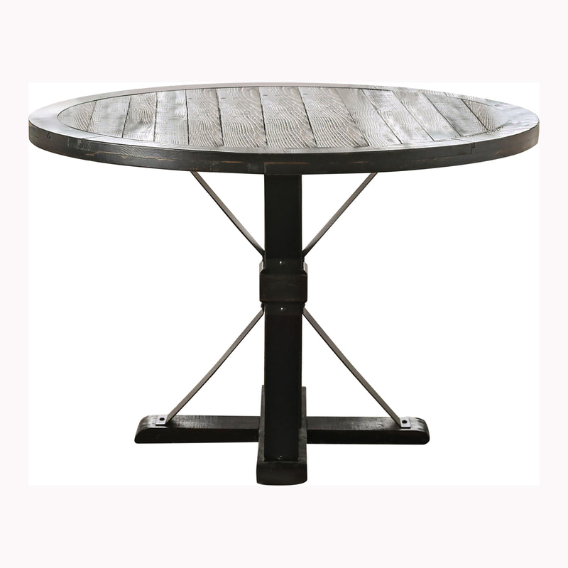 Lorton Rustic Pedestal Dining Table