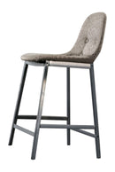 Vorah Mid-Century Modern Button Tufted Counter Height Chairs (Set of 4)