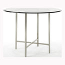Villio Contemporary Glass Top Counter Height Table