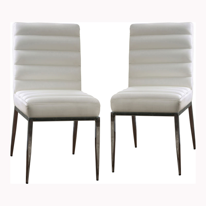 Kostra Contemporary Metal Side Chairs (Set of 2)